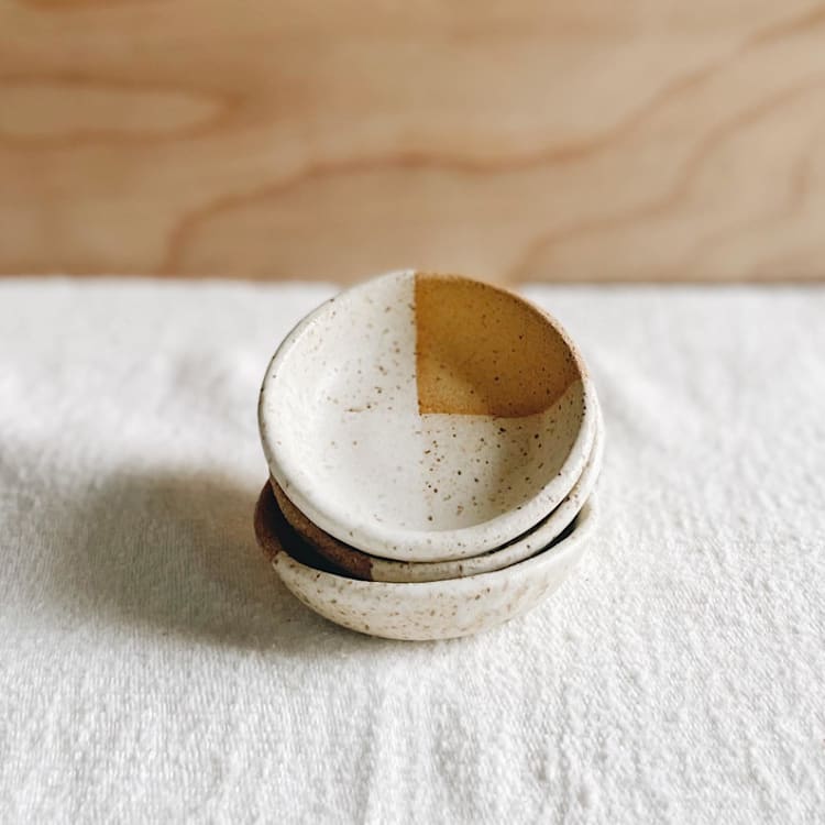 "Blessing Bowl" - Vanity Trays and Dishes in yellow by Bridget Dorr