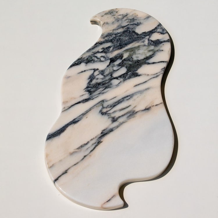 "Medusa Marble Tray (LA NUIT NUDE)" - Vanity Trays and Dishes in black by the parmatile shop