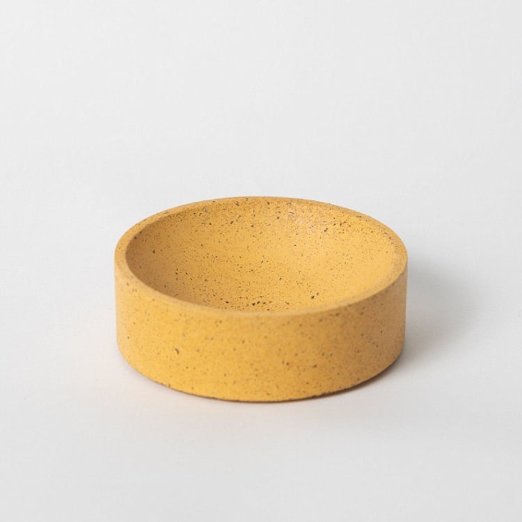 "4" Catch-All: Marigold Terrazzo" - Vanity Trays and Dishes in yellow by Pretti.Cool