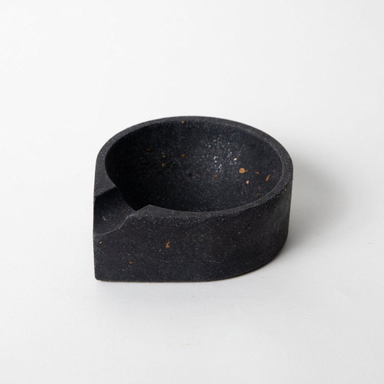 "Cigar Ashtray - Black Terrazzo" - Vanity Trays and Dishes in black by Pretti.Cool