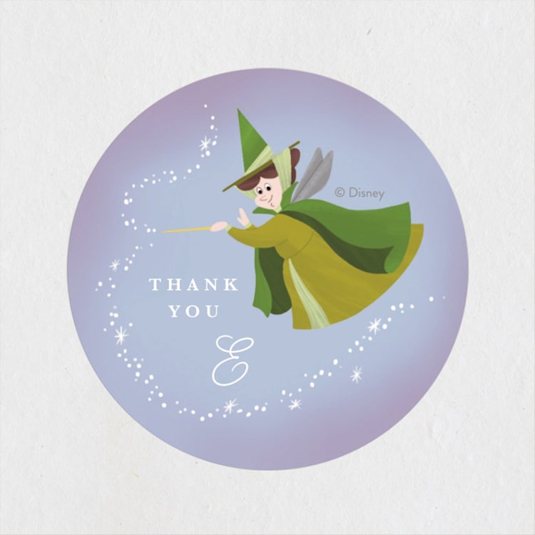 "Disney Fairies Flora, Fauna & Merryweather" - Baby Shower Stickers in Magic by Yuliya Evseeva - Front