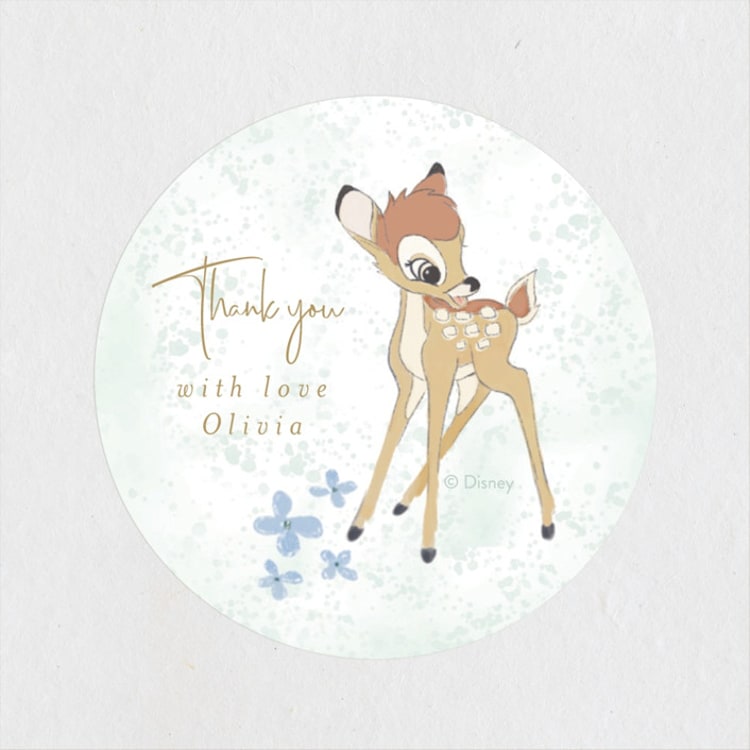 "Disney's Bambi Forest" - Baby Shower Stickers in Forest by frau brandt - Front
