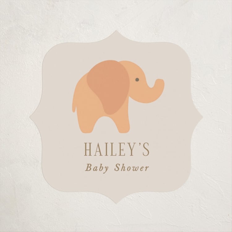 "Charming Nursery" - Baby Shower Stickers in Linen by Brandy Folse - Front
