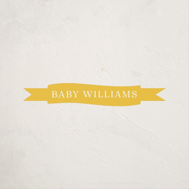 "Hummingbird Garden" - Baby Shower Stickers in Saffron by Eve Schultz - Front