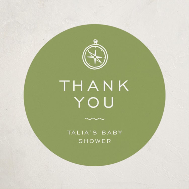 "Woodland Baby Shower" - Baby Shower Stickers in Forest by Reilly Kavanaugh - Front