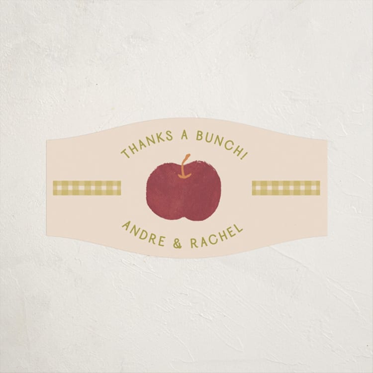 "Apple Orchard" - Baby Shower Stickers in Blueberry by Natalie Rae - Front