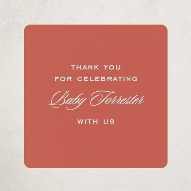 "Baby era" - Baby Shower Stickers in Seashore by Lea Delaveris - Front