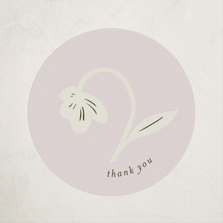 "Butterfly Garden" - Baby Shower Stickers in Petal by Ani Somi - Front