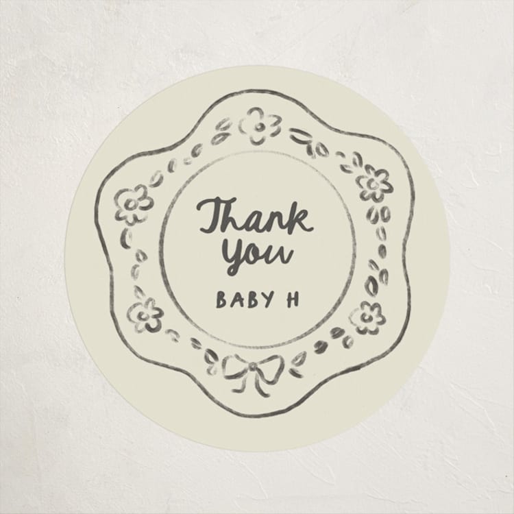 "Nesting era" - Baby Shower Stickers in Beetle by Creo Study - Front