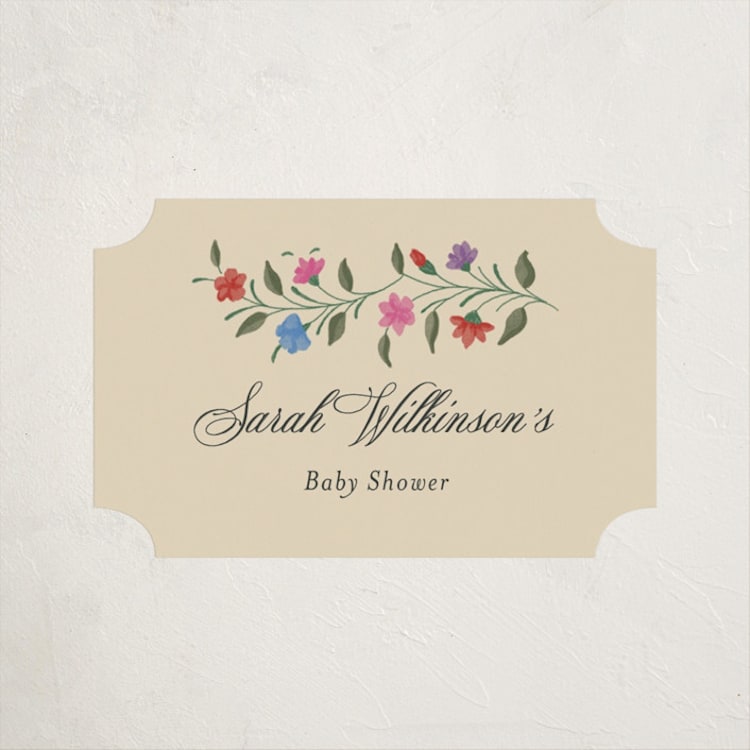 "Rotan" - Baby Shower Stickers in Summer by Deynaaz Daraei - Front