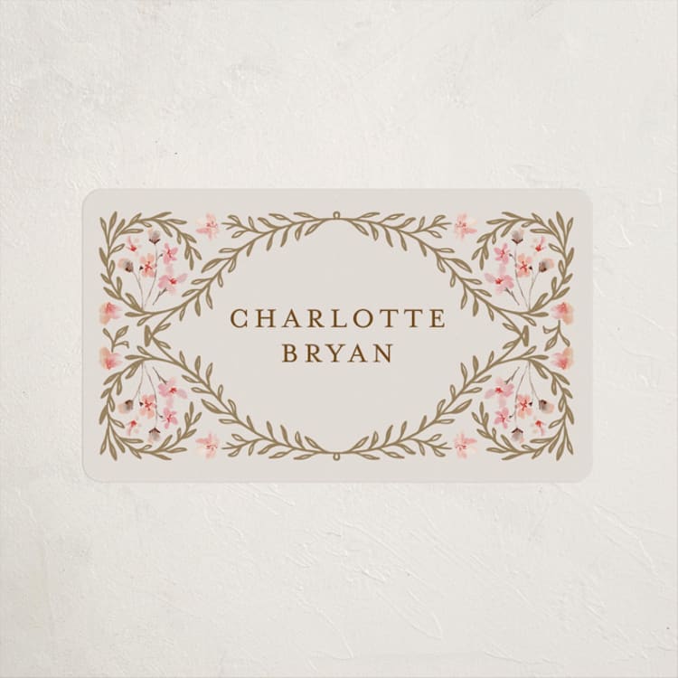 "Victorian" - Baby Shower Stickers in Versailles by Claudia Orengo - Front