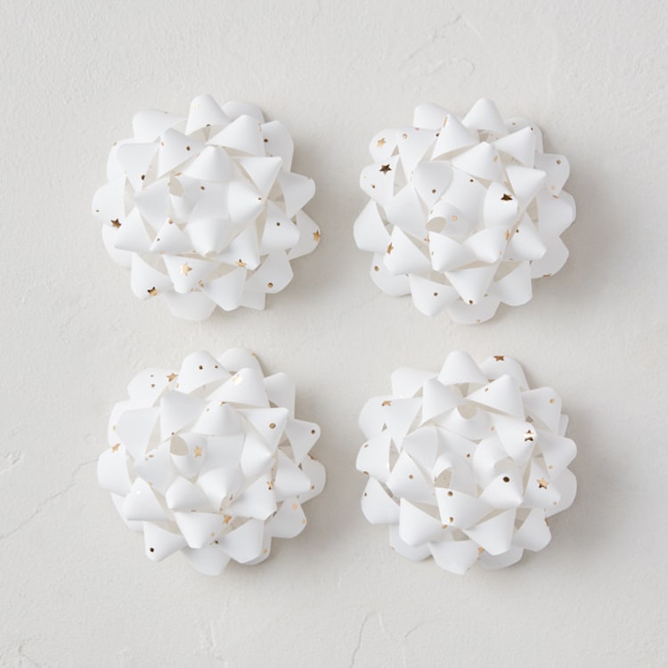 "confetti stars" - Wrapping Paper Bow in Cloud by Jenna Holcomb