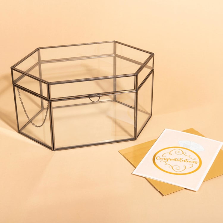 "Glass Card Box | Full Opening | Black" - Card Boxes in black by Hanna Roberts