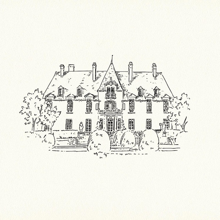 "Custom Venue Illustration" - Commissioned Design Element in multicolorassorted-colors by Paper Haven