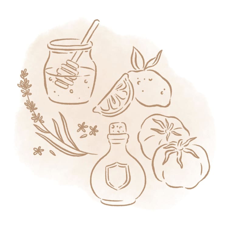 "Custom Food and Beverage Line Icons, Set of 5" - Commissioned Design Element in multicolorassorted-colors by Sam Dubeau