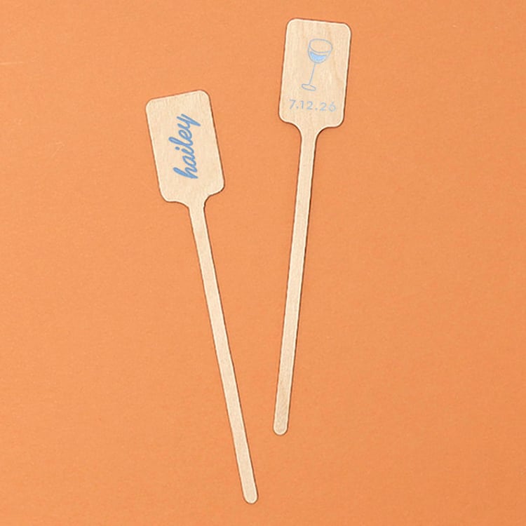 "Minimal Bridal Shower Stir Stick, wooden stir stick, set of 100" - Stir Sticks in natural by ForYourParty
