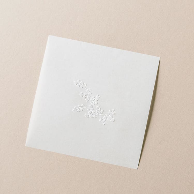 "Paper Embosser Design No.22 - Maidenhair Fern" - Embossers in black by Jenny Sanders