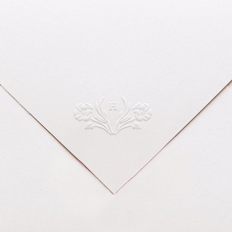"Custom Monogram Embosser No. 9" - Embossers in black by Tara Grangroth
