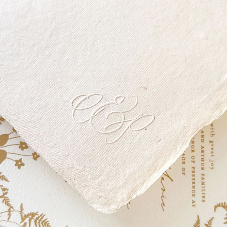 "Custom Monogram Embosser No. 8" - Embossers in black by Tara Grangroth