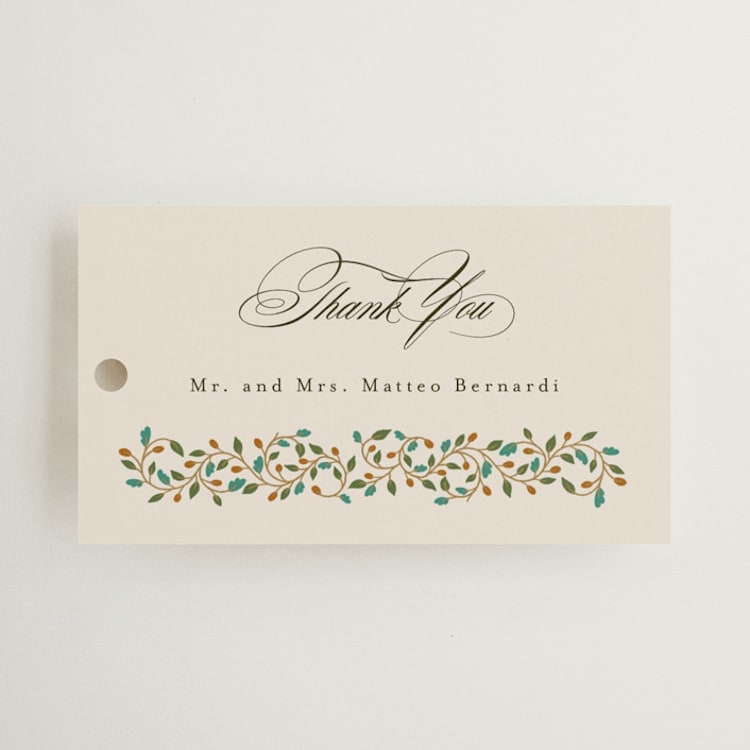 "Juliet" - Wedding Favor Tags in Autumn by Ashlee Townsend - Front
