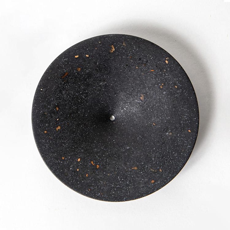"Black Terrazzo Dimple Wall Hook, Large" - Wall Hooks in black by Pretti.Cool