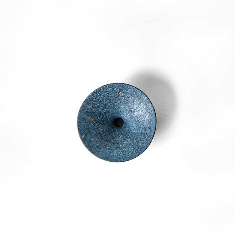 "Cobalt Terrazzo Dimple Wall Hook, Small" - Wall Hooks in blue by Pretti.Cool
