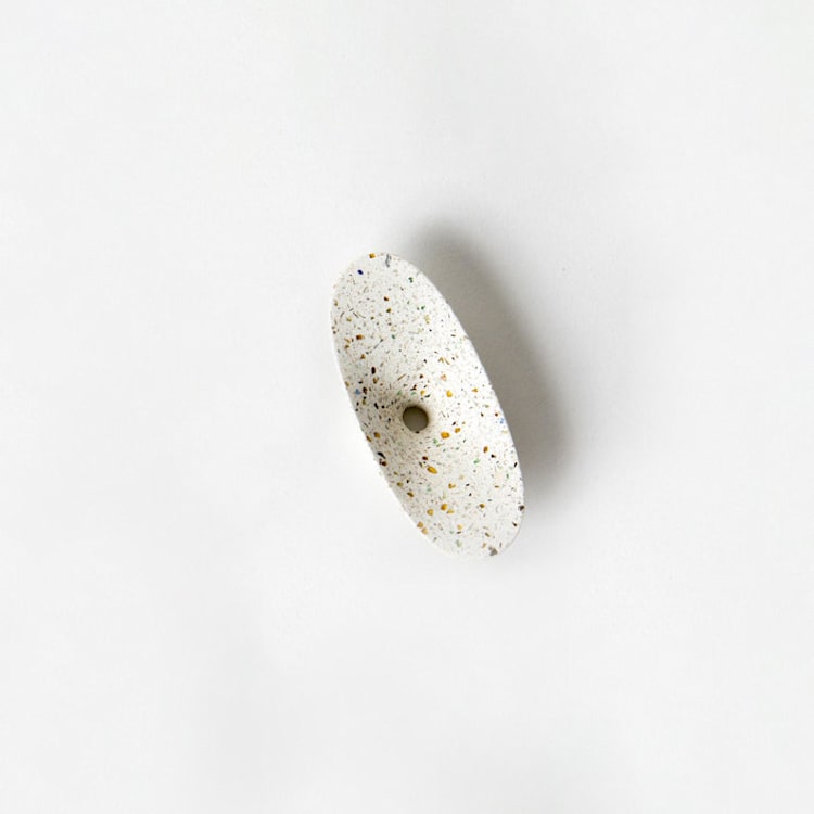 "White Terrazzo Dimple Coat Hook" - Wall Hooks in white by Pretti.Cool
