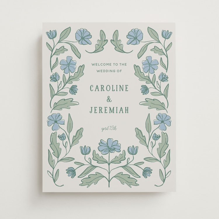 "Botanical" - Welcome Signs in Garden by Kelly Watkins - Front
