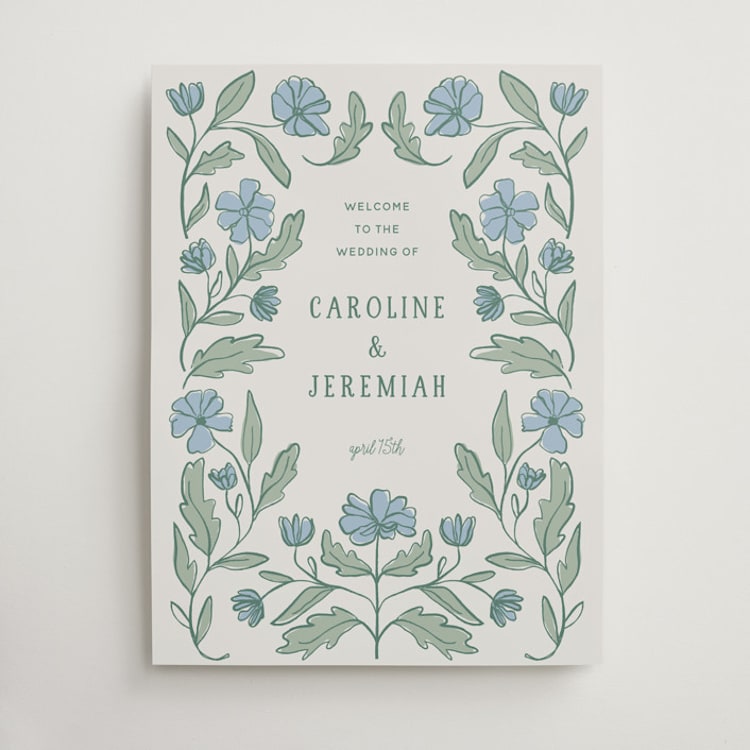 "Botanical" - Welcome Signs in Garden by Kelly Watkins - Front