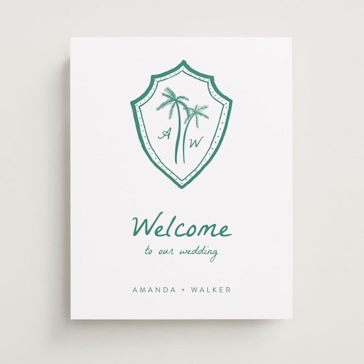 "Palm Tree Crest" - Welcome Signs in Palm by Erika Firm - Front