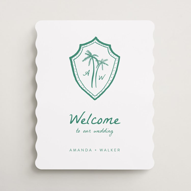 "Palm Tree Crest" - Welcome Signs in Palm by Erika Firm - Front