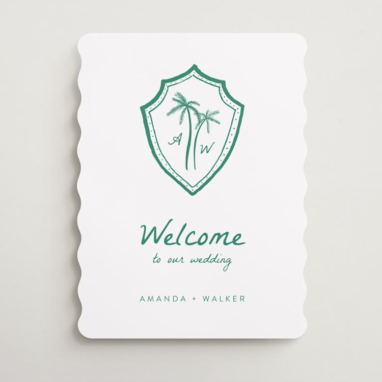 "Palm Tree Crest" - Welcome Signs in Palm by Erika Firm - Front