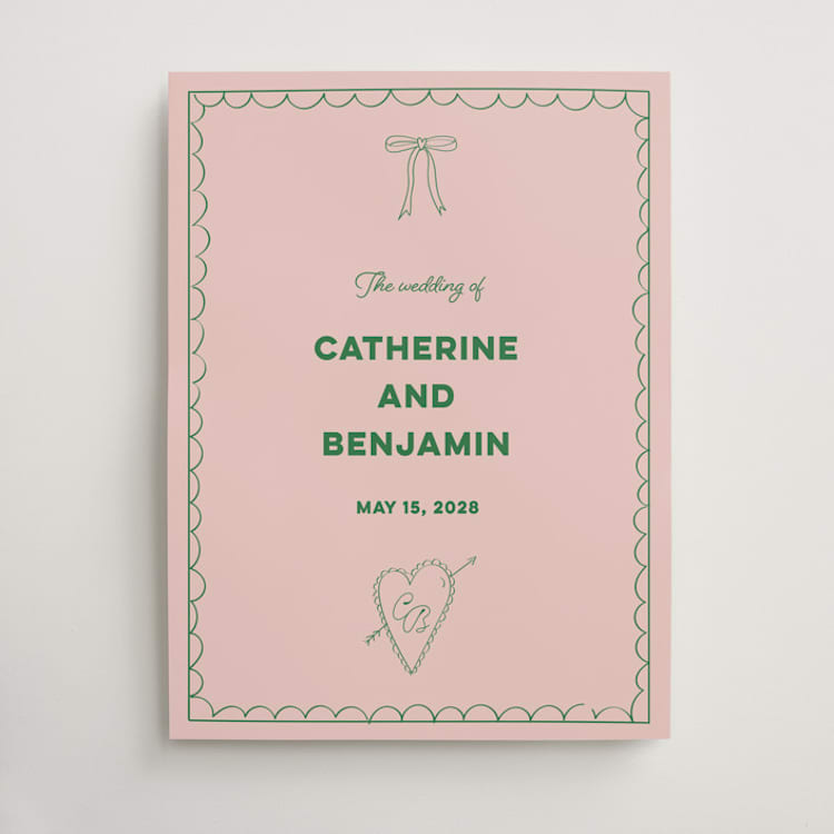 "Crazy Little Thing Called Love" - Welcome Signs in Avocado by Helena Vitto - Front