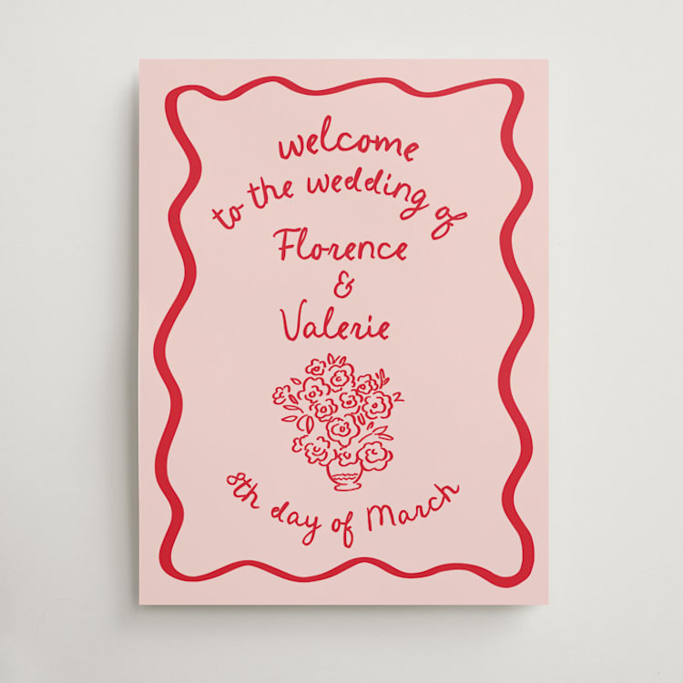 "Playful" - Welcome Signs in Honeymoon by Grae - Front