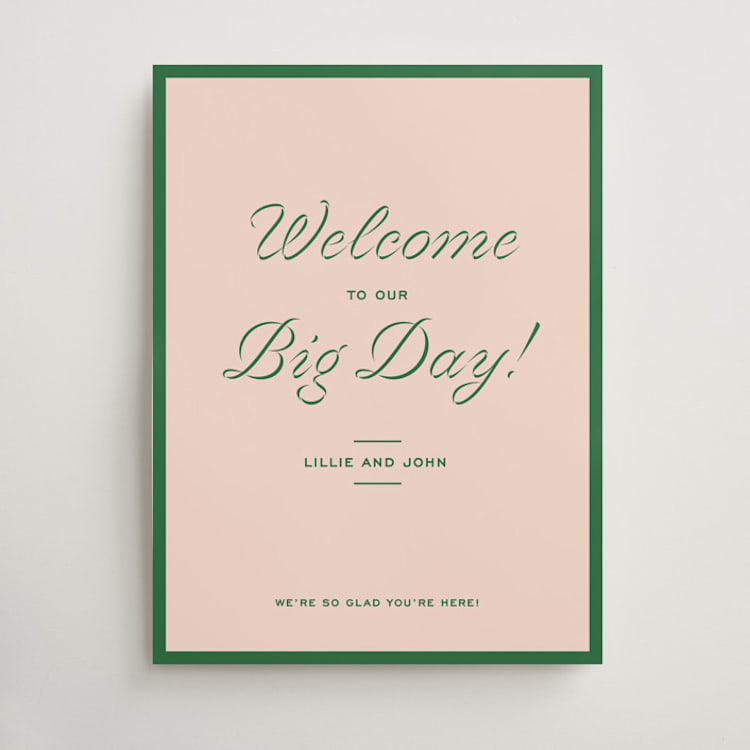 "cotillion" - Welcome Signs in Peach by Megan Davis - Front