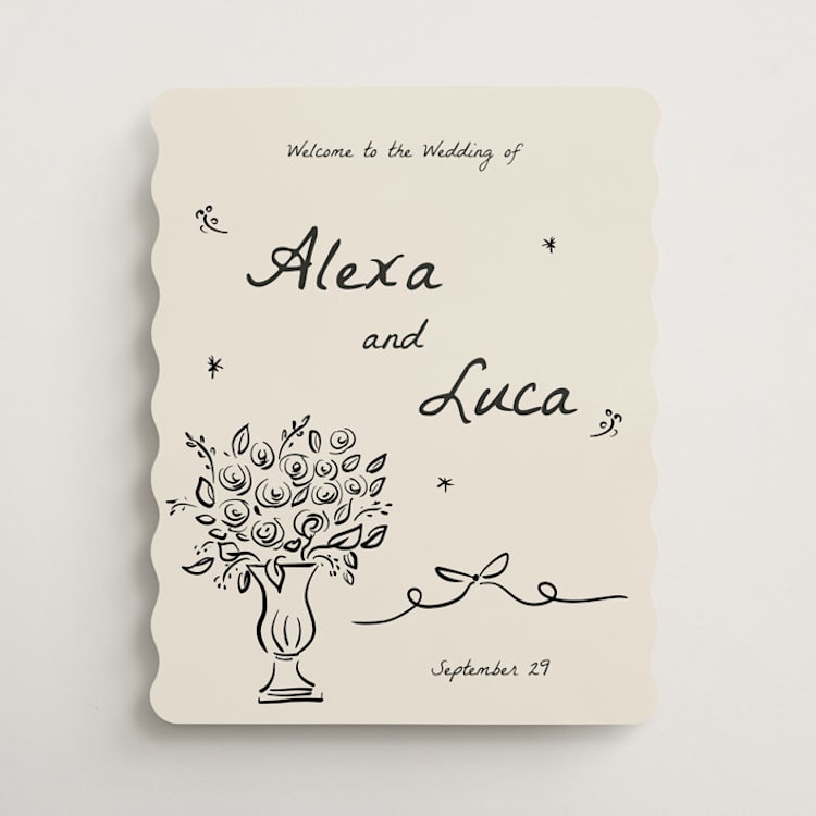 "Roses" - Welcome Signs in Vanilla by Ani Somi - Front