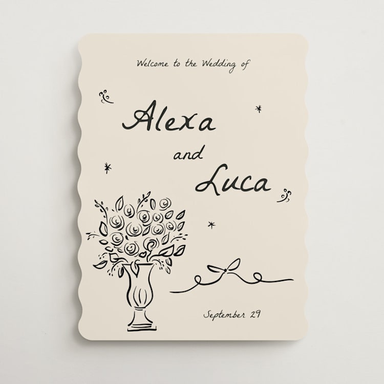 "Roses" - Welcome Signs in Vanilla by Ani Somi - Front
