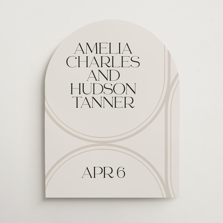 "oval" - Welcome Signs in Sandstone by Lori Wemple - Front