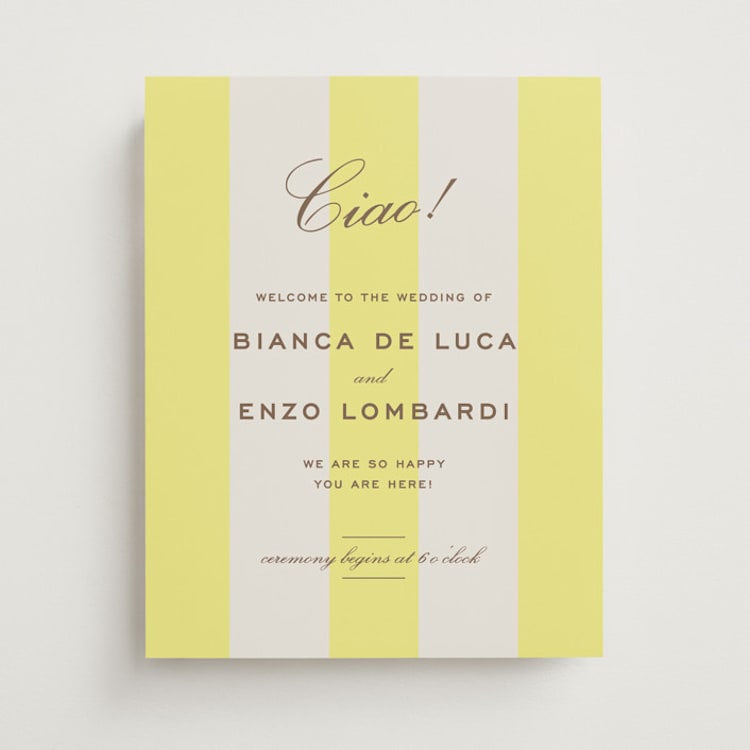 "Campania" - Welcome Signs in Limone by Megan Davis - Front
