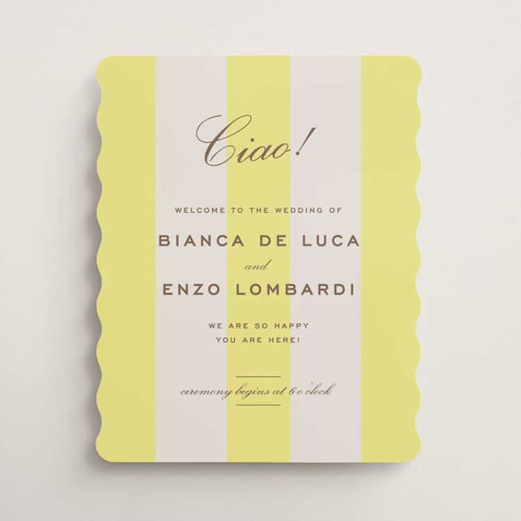 "Campania" - Welcome Signs in Limone by Megan Davis - Front