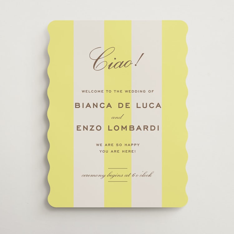 "Campania" - Welcome Signs in Limone by Megan Davis - Front