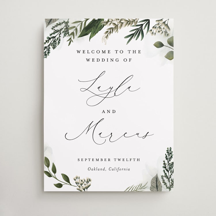 "Classic Love" - Welcome Signs in Vanilla by Susan Moyal - Front