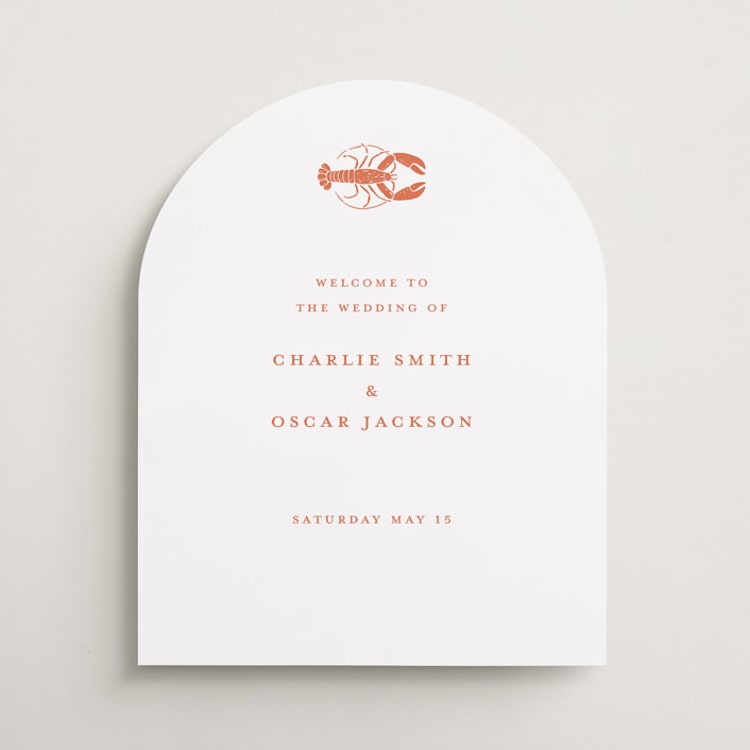 "lobster" - Welcome Signs in Spritz by Pippa Shaw - Front