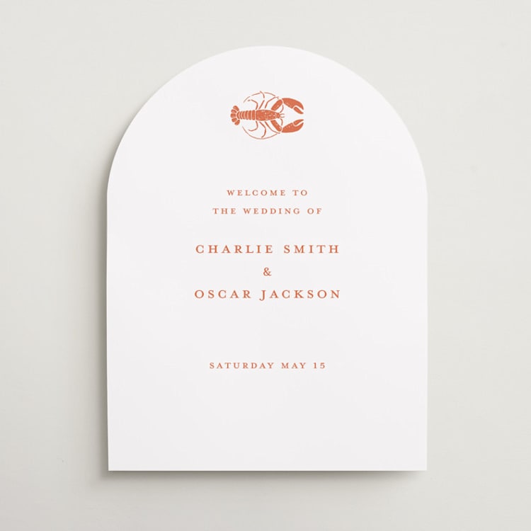 "lobster" - Welcome Signs in Spritz by Pippa Shaw - Front