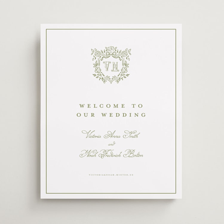 "Crestino" - Welcome Signs in Moss by Petra Kern - Front