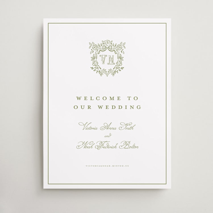 "Crestino" - Welcome Signs in Moss by Petra Kern - Front