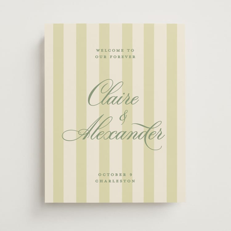 "Heirloom" - Welcome Signs in Citrine by Creo Study - Front