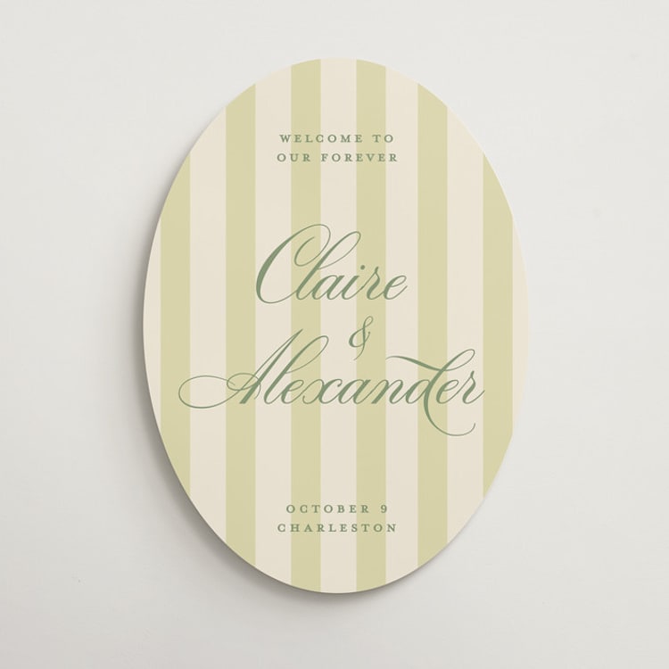 "Heirloom" - Welcome Signs in Citrine by Creo Study - Front