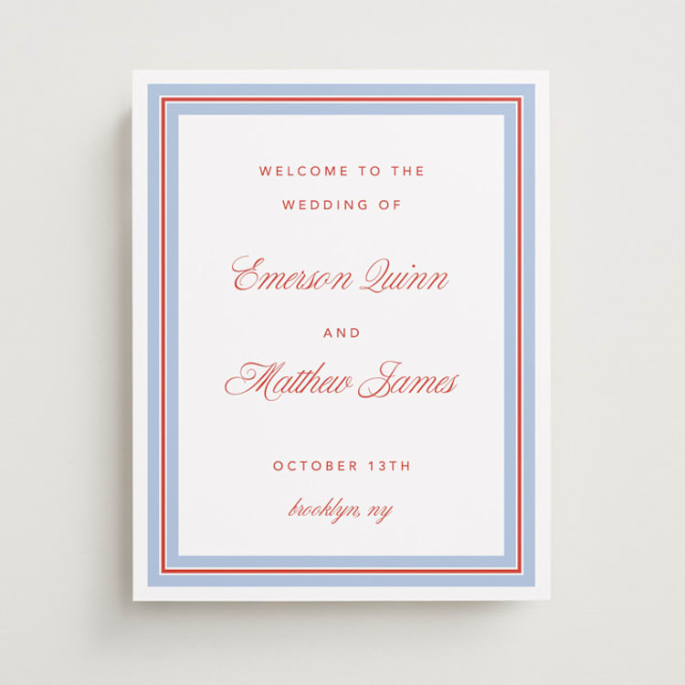 "Charm" - Welcome Signs in Strawberry by Kelly Watkins - Front
