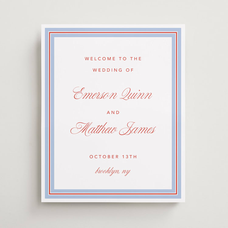 "Charm" - Welcome Signs in Strawberry by Kelly Watkins - Front